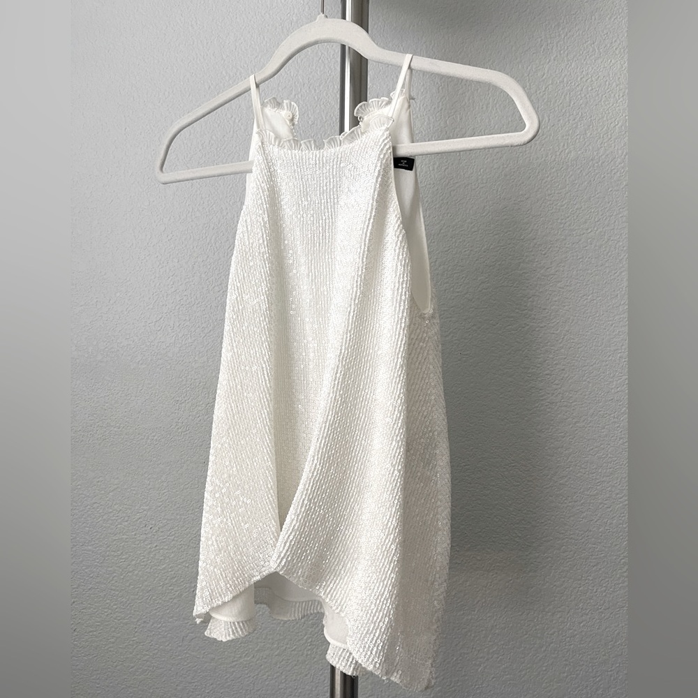Zara elegant beaded/light sequins tank top, all occasions